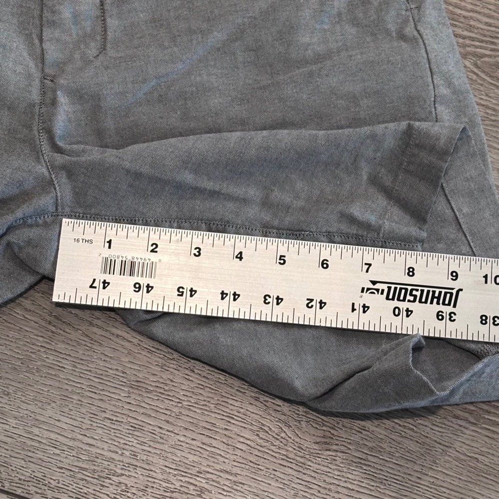 Lululemon Commission Shorts Mens 30 Grey Warpstreme 9" Inseam Chino Golf Casual - Picture 5 of 7